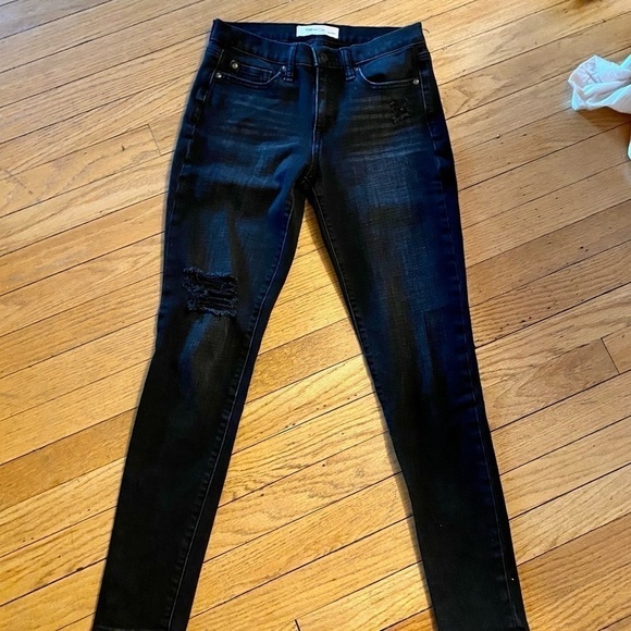 GAP jeans blue distressed true skinny fit jeans size 27R - Picture 2 of 6